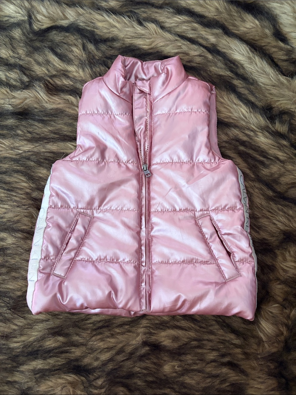 Calvin Klein Jeans Light Pink Satin-Lined Vest Size 18 Months